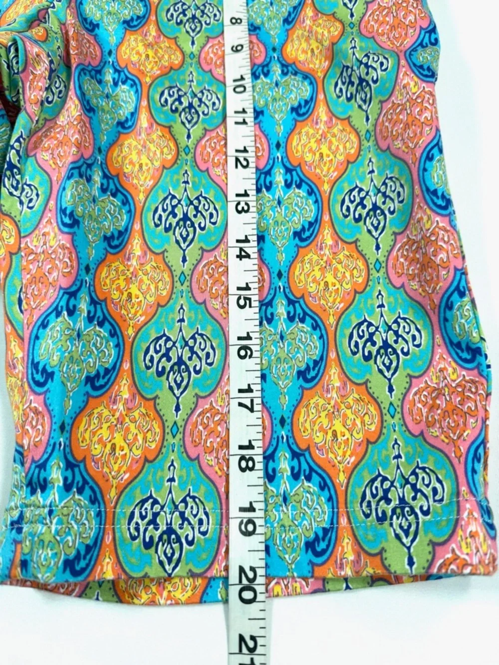 PETER MILLAR‎ Paisley Multicolor Bermuda Walking Golf Tennis Prep Shorts Boho 4
